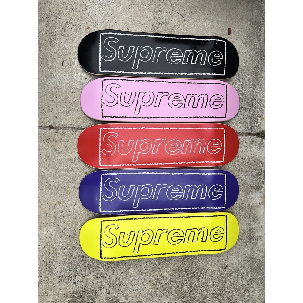 Supreme KAWS Chalk Logo Skateboard Deck Set of 5